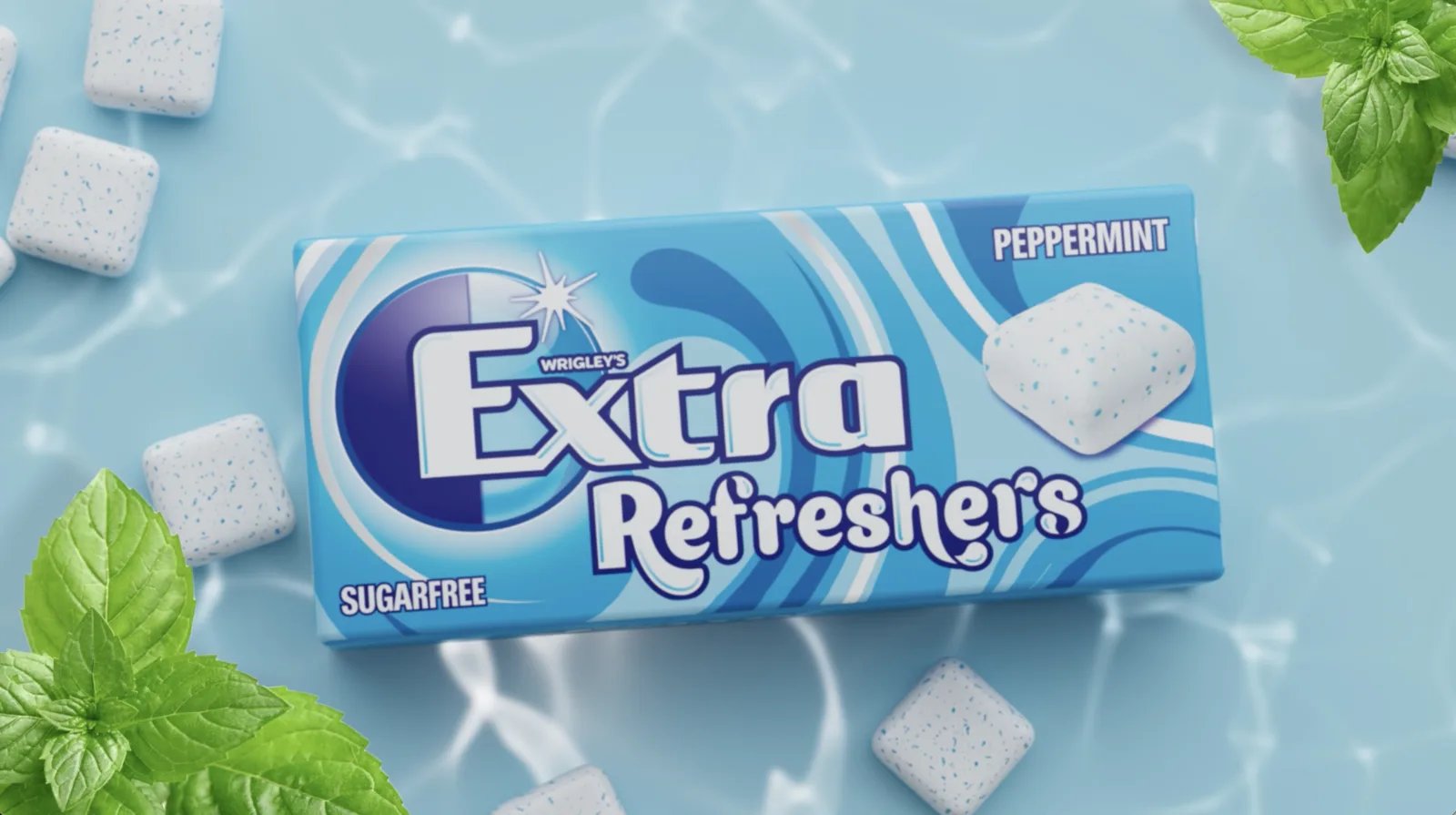 Extra chewing gum product animation render