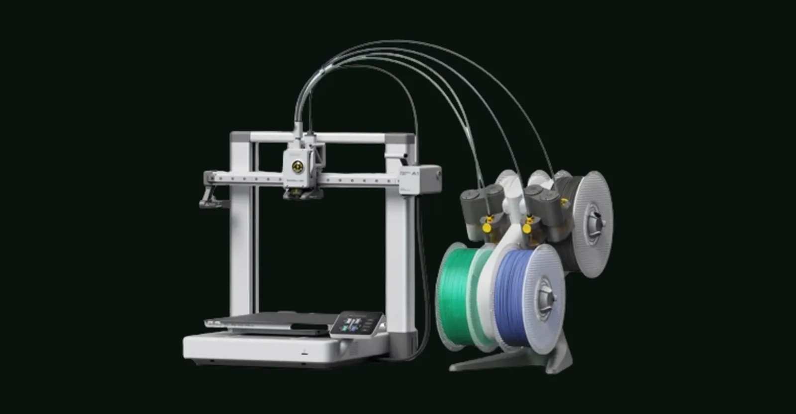 Bambu Lab 3D printer building a part