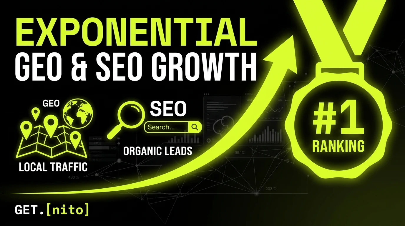 Exponential GEO and SEO growth: local traffic, organic leads, number one ranking